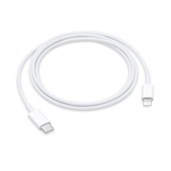 Кабел Apple MUQ93ZM/A, от USB-C (м) към Lightning, 1m, бял | JAR Computers Apple USB-C to Lightning Cable (1 m)