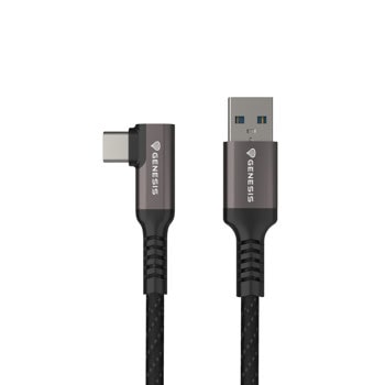 Кабел Genesis VR Cable, от USB-A(м) към USB-C(м), 3m, 15W, черен | JAR Computers Genesis VR Cable 3m NVC-2220