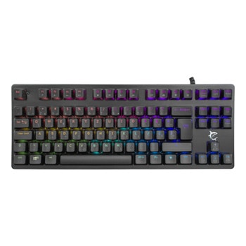 Клавиатура White Shark SPARTAN-X, механична, червен суич OUTEMU, гейминг, метална основа, черна, USB | JAR Computers клавиатура white shark spartan x black gk 2101