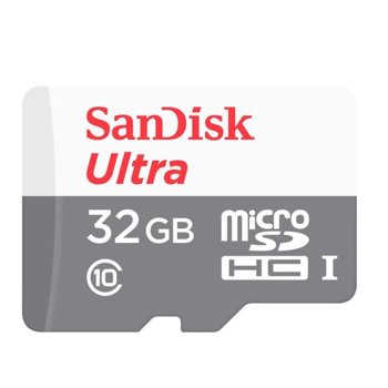 Карта памет 32GB microSDHC, SanDisk Ultra Light, UHS-I, скорост на четене 100MB/s image