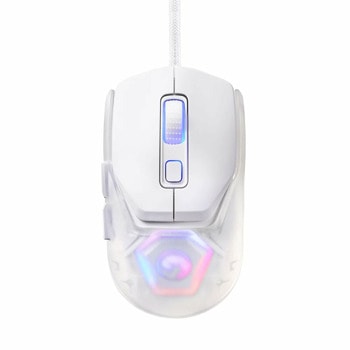 Мишка Marvo FIT LITE White, оптична (12 000dpi), USB, бяла, гейминг, RGB подсветка, 7 програмируеми бутона image
