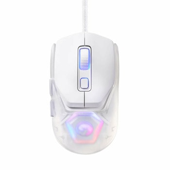 Мишка Marvo FIT LITE White, оптична (12 000dpi), USB, бяла, гейминг, RGB подсветка, 7 програмируеми бутона | JAR Computers Marvo FIT LITE White