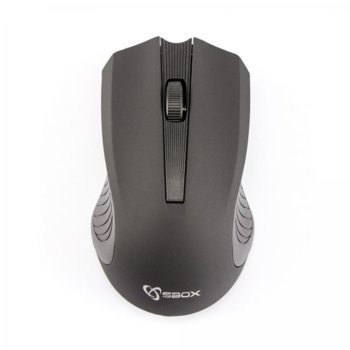 Мишка SBOX WM-373 black Wireless, оптична (800 dpi), безжична, USB, черна | JAR Computers Мишка SBOX WM-373 black Wireless