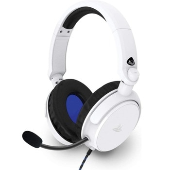Слушалки 4Gamers PRO4-50S, микрофон, гейминг, 40mm драйвери, AUX, бели | JAR Computers 4Gamers PRO4-50S white