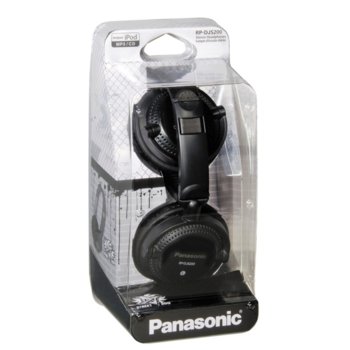 Слушалки DJ Panasonic RP-DJS200E-K - черни
