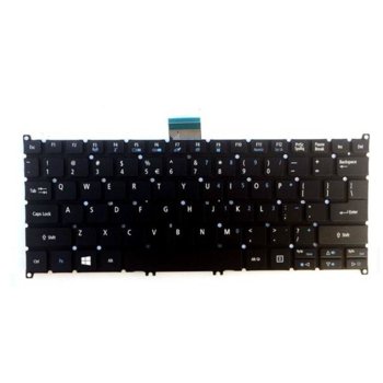 Клавиатура за лаптоп Acer, съвместима със серия Aspire V5-122P, без рамка, черна, US/UK | JAR Computers Клавиатура за Acer Aspire V5-122P US/UK