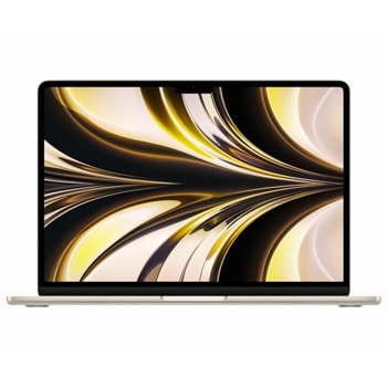 Лаптоп Apple MacBook Air 13 M2 (MLY23ZE/A)(златист), осемядрен Apple M2 3.50 GHz, 13.6" (34.54 cm) WQXGA IPS Display, 8GB RAM, 512GB SSD, 2x Thunderbolt 4, Mac OS | JAR Computers Apple MacBook Air 13 M2 MLY23ZE/A