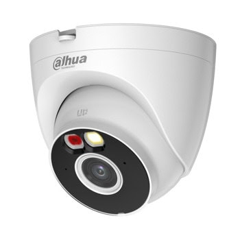 IP камера Dahua T2A-PV-0360B, куполна камера, 2MPix(1920x1080@30fps), 3.6mm обектив, H.265+/H.265/H.264+/H.264/H.264H/H.264B, IR осветеност (до 30 метра), външна IP67, Wi-Fi, LAN, microSD слот до 256GB, вградени микрофон и говорител | JAR Computers Dahua T2A-PV-0360B Turret