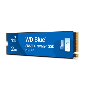 Памет SSD 2TB, Western Digital Blue SN5000, NVMe, M.2 (2280), скорост на четене до 5150MB/s, скорост на запис до 4850МВ/s | JAR Computers Western Digital Blue SN5000 2TB WDS200T4B0E-00CNZ0