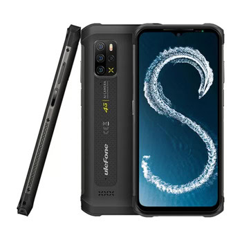 Смартфон Ulefone Armor 12S (черен), поддържа 2 SIM карти, 6.52" (16.56cm) HD+ IPS дисплей, осемядрен MediaTek Helio G99 2.2 GHz, 8GB RAM, 128GB Flash памет (+microSD слот), 50 + 8 + 2 + 2 & 16MP Mpix камери, Android | JAR Computers Ulefone Armor 12S Black