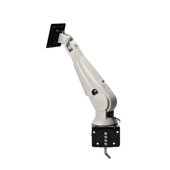Стойка за монитор NewStar Flat Screen Desk Mount (clamp), за плот, за екрани от 10" до 30", VESA 100x100, регулируема, сива | JAR Computers NewStar Flat Screen Desk Mount (clamp)