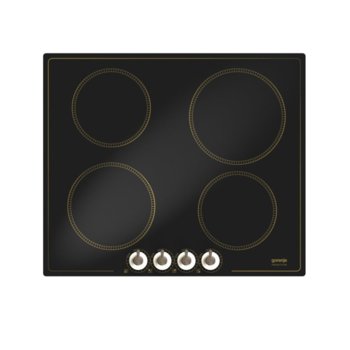 Стъклокерамичен плот за вграждане GORENJE IC 634 CLI, 4 нагревателни зони, сензорно управление, 7100 W, черен | JAR Computers GORENJE IC 634 CLI