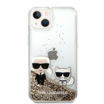 Liquid Glitter Karl and Choupette за iPhone 14