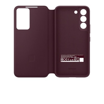 Калъф Samsung S22 Smart Clear View Cover Burgundy