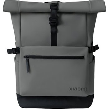 Раница за лаптоп Xiaomi Roll Top Casual Backpack, до 15.6" (39.62cm), полиуретан + полиестер, водоустойчива, сива | JAR Computers Xiaomi Roll Top Casual Backpack