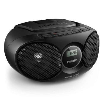 CD радиокасетофон Philips AZ215B, CD, FM, 3W (RMS) | JAR Computers Philips AZ215B