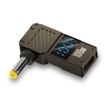 Адаптер от DC към USB-C женско за аdapter сив