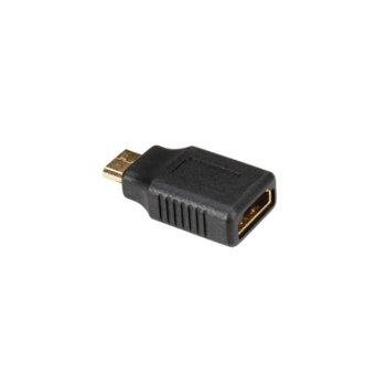 Преходник Roline, от HDMI(ж) към Mini HDMI(м), черен | JAR Computers Roline HDMI(ж) към Mini HDMI(м)