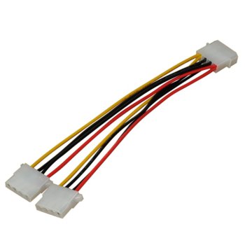 Сплитер Makki MAKKI-CE302-0.2m, от Molex 4pin(м) към 2x Molex 4pin(ж), 0.2m | JAR Computers Makki (MAKKI-CE302-0.2m)