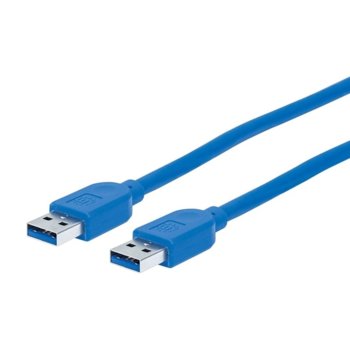 Manhattan USB A 3.0 1.8m blue