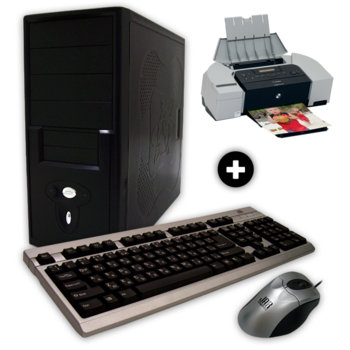 Настолен компютър PC "Мултимедия" +подарък принтер Canon IP6210D, Celeron Dual Core E3200 2.4GHz, 2GB RAM, 320GB HDD, DVDRW, SB5.1, клавиатура и мишка, 2г. гаранция | JAR Computers PC "Мултимедия" +подарък принтер Canon IP6210D
