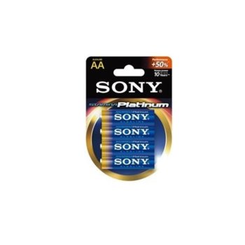 Батерия алкална Sony Stamina Platinum AA, 1.5V