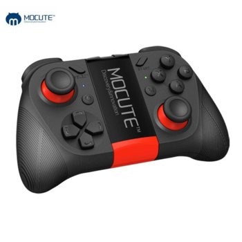 Безжичен контролер MOCUTE 050, Bluetooth 3.0, до 10м обхват, до 40 часа време за работа, универсален за Android/iOS/PC, вградена поставка за смартфон, USB, черен | JAR Computers MOCUTE Wireless Game Pad