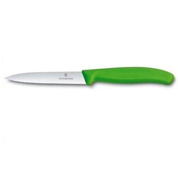 Нож за белене Victorinox Swiss Classic, 10 см, назъбено острие, зелен | JAR Computers Victorinox Swiss Classic 6.7736.L4