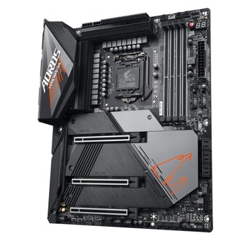Дънна платка Gigabyte Z590 AORUS MASTER, Z590, LGA1200, DDR4, PCI-E 4.0 (DP)(CFX & SLI), 6x SATA3 6.0 Gb/s, 3x M.2 Socket, 8x USB 3.2 Gen 2, Wi-Fi, Bluetooth, ATX | JAR Computers GIGABYTE Z590 AORUS MASTER