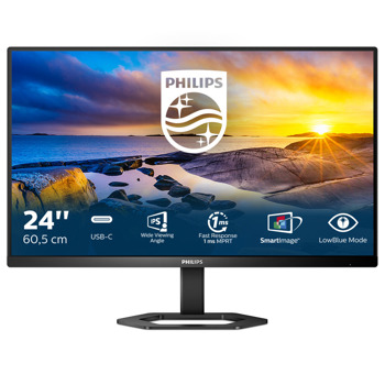 Монитор Philips 24E1N5300AE/00, 23.8" (60.45cm) IPS панел, 75Hz, FHD, 4ms, 1000:1, 300 cd/m2, HDMI, DisplayPort, USB image