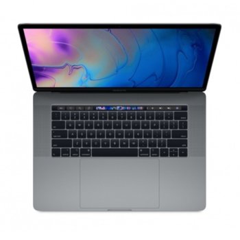 Лаптоп Apple MacBook Pro 15(MR932ZE/A_Z0V0000B5/BG)(сив), шестядрен Coffee Lake Intel Core i7-8750H 2.2/4.1GHz, 15.4" (39.11 cm) WQXGA Retina дисплей & Radeon Pro 555X 4GB(USB-C), 16GB, 256GB SSD, MacOS, 1.83kg | JAR Computers Apple MacBook Pro 15 MR932ZE/A_Z0V0000B5/BG