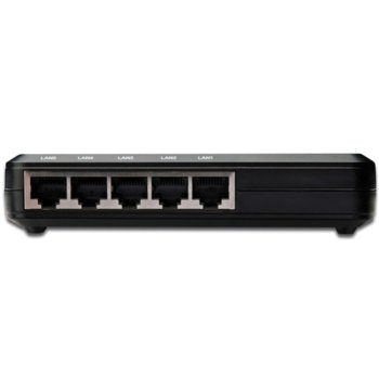 Суич Assmann DN-50012, 100 Mbps, 5 порта, 5x RJ-45 10/100 Mbps | JAR Computers ASSMANN DN-50012 5-портов 10/100 суич