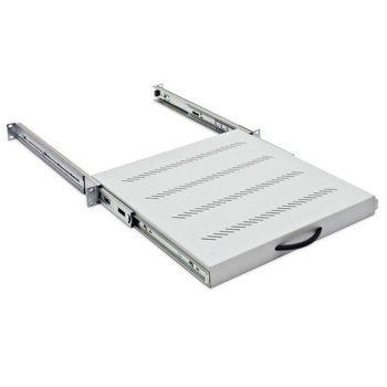 Тава Triton RAB-UP-X20-A1 за комуникационен шкаф, 19", 1U, 550мм дълбочина, 45кг товароносимост, перфорирана, телескопична | JAR Computers Triton RAB-UP-X20-A1