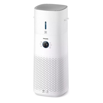 Пречиствател и овлажнител на въздух Philips AC3737/10, 42W, 4 l резервоар, подходящ за помещения с площ до 131m², 2 скорости, турбо система, HEPA филтър, технология AeraSense, бял | JAR Computers Пречиствател и овлажнител Philips AC3737/10