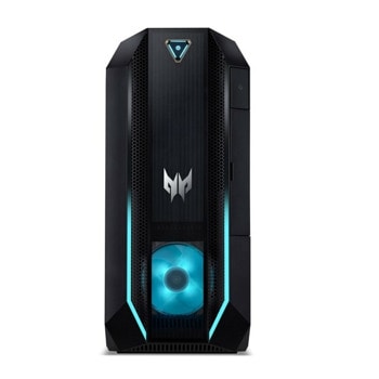 Настолен компютър Acer Predator PO3-630 (DG.E2EEX.005_UM.QP1EE.P01) с подарък монитор Acer, шестядрен Rocket Lake Intel Core i5-11400F 2.6/4.4 GHz, NVIDIA GeForce RTX 3070 8GB GDDR6, 8GB DDR4, 512GB SSD, 1x USB 3.2 Gen2 Type C, No OS | JAR Computers Acer Predator PO3-630 DG.E2EEX.005_UM.QP1EE.P01