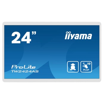 Tъч Компютър IIYAMA TW2424AS-W1, шестядрен Rockchip RK3399 1.8GHz, 23.8" (60.45 cm) Full HD Touchscreen Display, 4GB LPDDR4, 32GB eMMC, Android | JAR Computers IIYAMA TW2424AS-W1