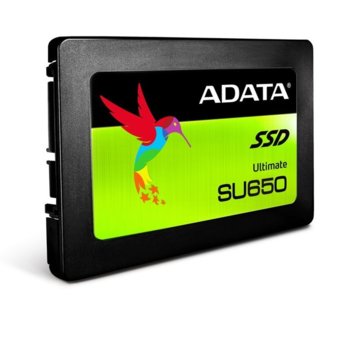 Памет SSD 120GB A-Data Ultimate SU650, SATA 6Gb/s, 2.5"(6.35 cm), скорост на четене до 520MB/s, скорост на запис до 320MB/s | JAR Computers ADATA SSD SU650 120GB 3D NAND