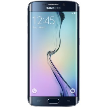 Samsung Galaxy S6 Edge (черен), 5.1" (12.95 cm) Super AMOLED Display, осемядрен Exynos 7420(4x2.1 GHz Cortex-A57 & 4x1.5 GHz Cortex-A53), 3GB RAM, 64GB Flash памет, 16 & 5 Mpix camera, Android, 132g | JAR Computers Samsung Galaxy S6 Edge Black 64GB Single Sim