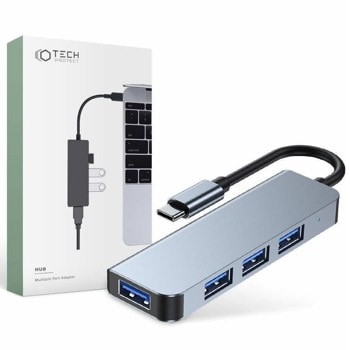 Tech-Protect USB-C Hub 4in1 v1 THP811GRY