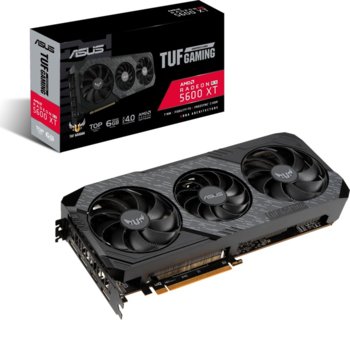 Видео карта AMD RX 5600 XT, 6GB, Asus TUF Gaming X3 (TUF 3-RX5600XT-T6G-EVO-GAMING), PCI-E 4.0, GDDR6, 192 bit, 3x DisplayPort, 1x HDMI | JAR Computers Asus TUF 3-RX5600XT-T6G-EVO-GAMING