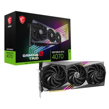 Видео карта nVidia GeForce RTX 4070, 12GB, MSI Gaming X Trio, PCI-E 4.0, GDDR6X, 192-bit, DisplayPort, HDMI | JAR Computers MSI RTX4070 GAMING X TRIO 12G