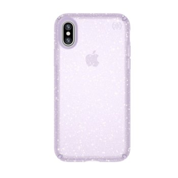 Speck iPhone X Presidio Clear + Glitter Purple