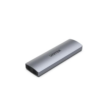 Кутия Unitek S1230A, за M.2 (2230/2242/2260/2280) SSD, NVMe/SATA, USB 3.2 Gen 2 Type-C, сива | JAR Computers Unitek S1230A