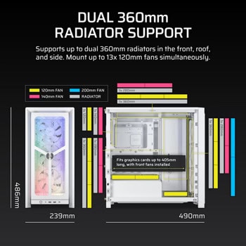 corsair frame 4000x rs white | JAR Computers corsair frame 4000x rs white