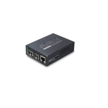 Planet GT-1205A, от 1x 10/100/1000BASE-T към 2x 1000BASE-X SFP Media Converter, до 120км | JAR Computers Planet GT-1205A