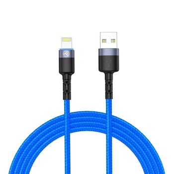 Кабел Tellur (TLL155364), от USB A(м) към Lightning(м), 1,2 м син | JAR Computers Tellur USB to Lightning с LED