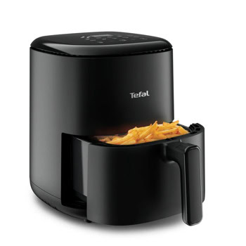Фритюрник с горещ въздух Tefal Easy Fry Compact EY145810, 3 л. вместимост, 10 програми, 1300W | JAR Computers Tefal Easy Fry Compact EY145810