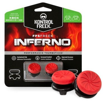Сменяеми бутончета Thumb Grips KontrolFreek Inferno (2040-XB1), за Xbox Series X|S / One, червени | JAR Computers KontrolFreek 2040-XB1