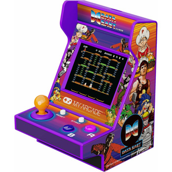 Мини ретро конзола My Arcade Data East 100+ Pico Player, 2.0" екран, преносима, 100+ вградени игри, лилава | JAR Computers My Arcade Data East 100+ Pico Player
