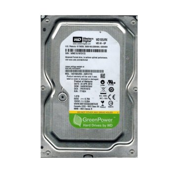 Твърд диск 1TB WD AV-GP, SATA 6Gb/s, 7200rpm, 64MB | JAR Computers 1TB WD AV-GP WD10EURX